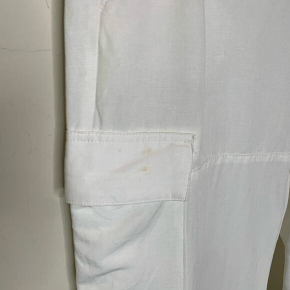 H & M White Cargo Pants Sz 4 see description - Picture 4 of 8